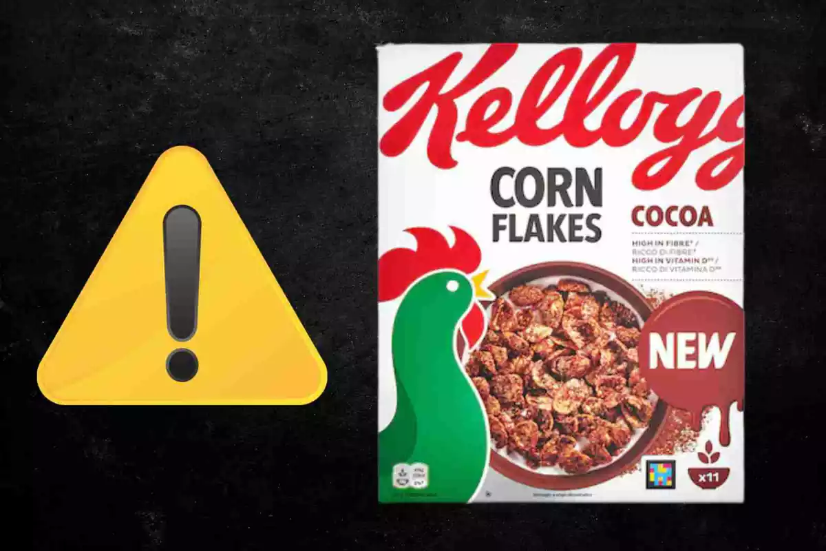 Fotomontaje de los cereales de Kellog's que podrían producir asfixia