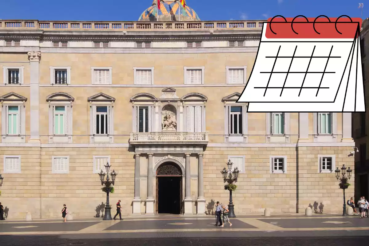 La fachada de la Generalitat