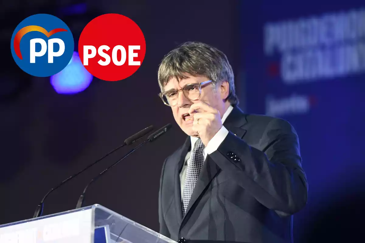 Puigdemont, en el acto electoral del pasado día 25