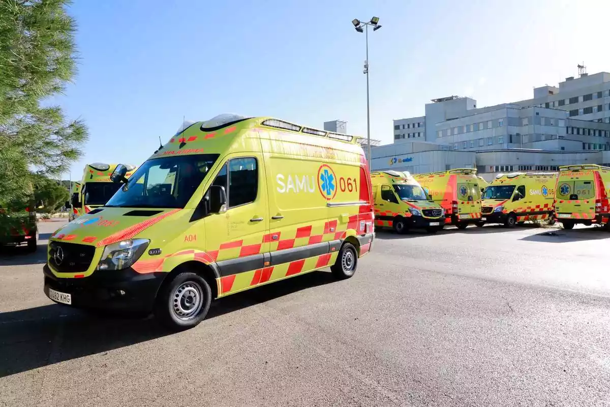 Ambulancias del SAMU 061 en Mallorca
