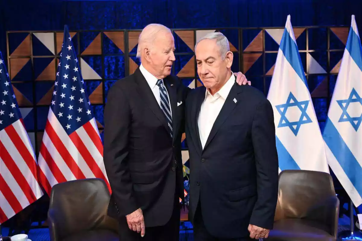 Joe Biden, junto a Benjamin Netanyahu