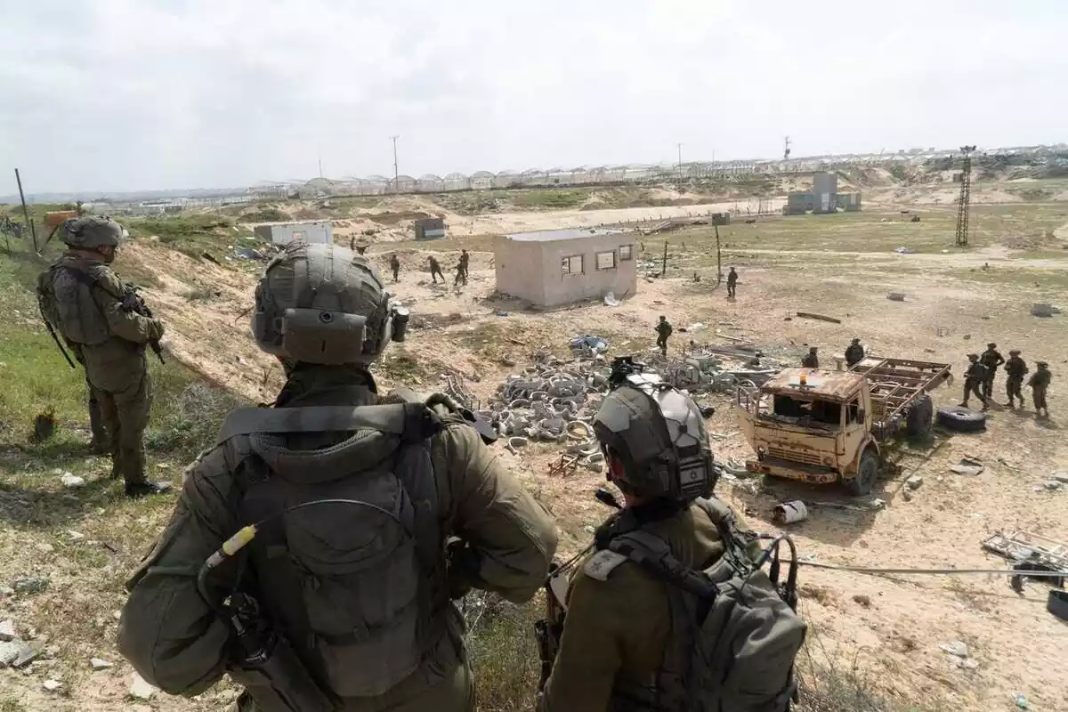 Militares israelíes, en Gaza
