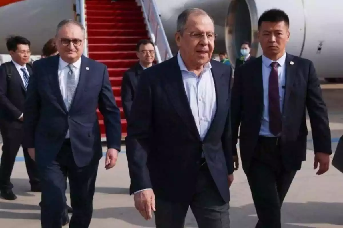 El ministro de Exteriores de Rusia, Serguéi Lavrov, llega a Pekín Fecha: 08/04/2024