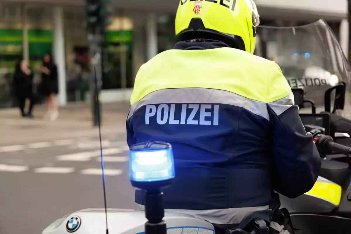 Un agente de policía en Alemania