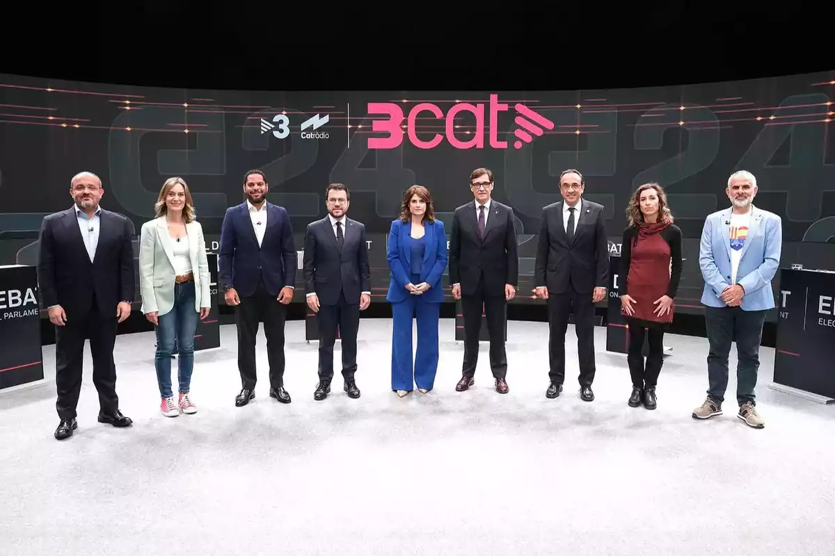 Candidatos a las elecciones del 12 de mayo en Cataluña en el debate de TV3
