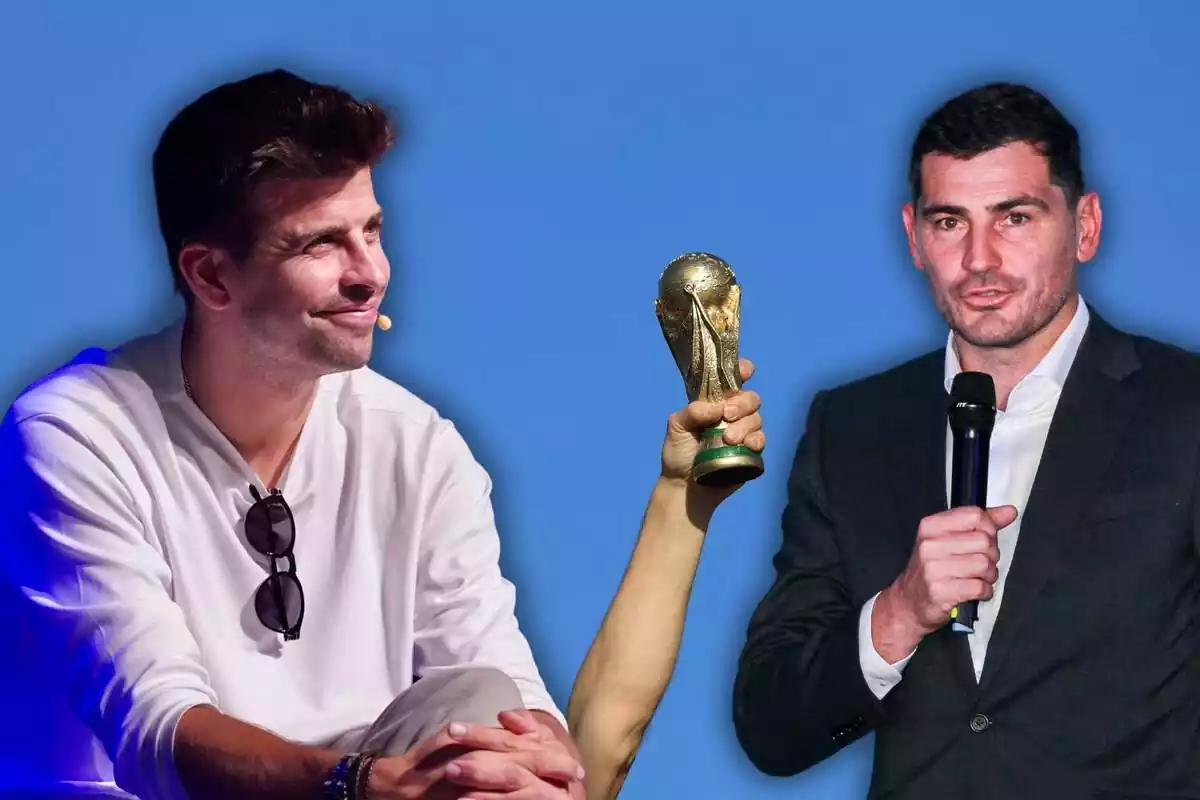 Gerard Piqué, Iker Casillas y la Copa del Mundo de fútbol