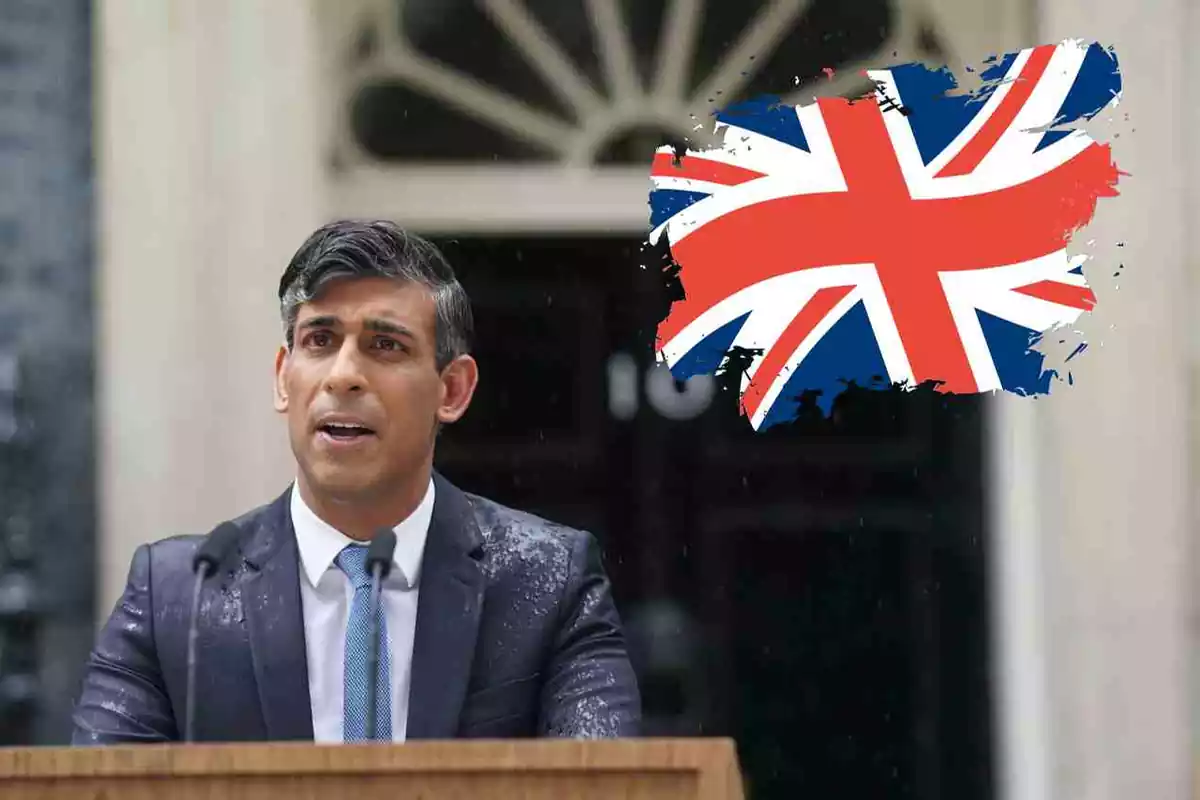 El Primer Ministro del Reino Unido, Rishi Sunak, emite una declaración en el número 10 de Downing Street, después de convocar elecciones generales para el 4 de julio