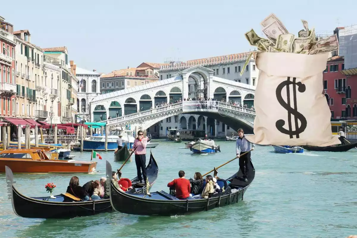Venecia y un saco de dinero