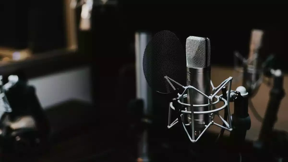 Micrófono en un estudio